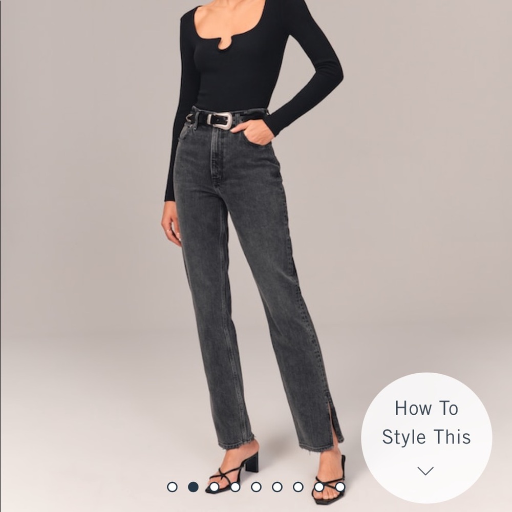 Abercrombie 90s Ultra High Rise Straight Jeans Size 26